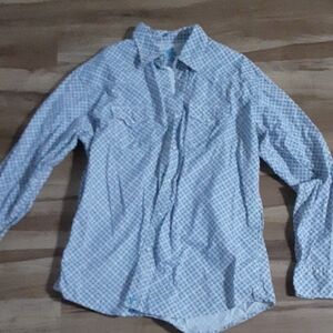 Wrangler Blue Checkered Casual Shirt